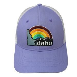 Idaho Snapback Trucker Hat Purple OS Adjustable Mesh Back Arcadian Outfitters